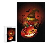 Jigsaws 300 PCS for Teenagerss Skull Witch Monster Jigsaw Puzzle Brain Teaser Game Stress Reliever Challenging To Complete 300 PCS