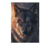 Jigsaws 300 PCS for Teenagerss Wolf's Gaze Wild Eyes Jigsaw for Adults Brain Teaser Game Analysis And Logic Gifts for Friends And Family 300 PCS