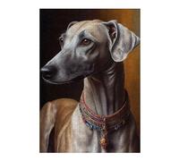 Jigsaws 38x26cm/1000pcs for Adults Azawakh Oil Paint Puzzles for Adults Hands-on Game Pattern Assembly Christmas Birthday Gifts 38x26cm/1000pcs