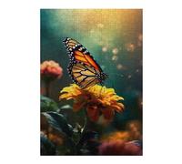 Jigsaws 38x26cm/1000pcs for Adults Butterfly on Yellow Flower Puzzles for Adults Hands-on Game Pattern Assembly Christmas Birthday Gifts 38x26cm/1000pcs