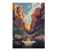 Jigsaws 38x26cm/1000pcs for Adults Purnululu National Park Australia Illustration Puzzles for Adults Hands-on Game Pattern Assembly Christmas Birthday Gifts 38x26cm/1000pcs
