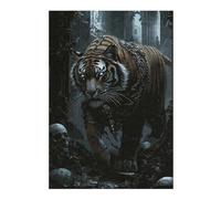 Jigsaws 38x26cm/1000pcs for Teenagerss Chained Tiger in Ruins Puzzles for Adults Relaxing Games Difficult Hard Gifts for Friends And Family 38x26cm/1000pcs