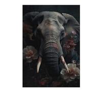 Jigsaws 38x26cm/1000pcs for Teenagerss Elephant Portrait Puzzles for Adults Relaxing Games Difficult Hard Gifts for Friends And Family 38x26cm/1000pcs