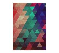 Jigsaws 38x26cm/1000pcs for Teenagerss Triangular Pattern X Jigsaw for Adults Hands-on Game Difficult Challenge Birthday Present, Gifts, 38x26cm/1000pcs