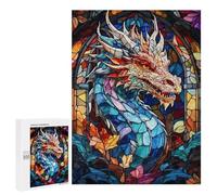 Jigsaws 500 PCS for Adults Abstract Dragon Adult Jigsaw Puzzle Brain Teaser Game A Work of Art Fun at Home Activities, 500 PCS