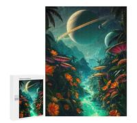 Jigsaws 500 PCS for Adults Alien Jungle River Dreamscape Jigsaws for Adults Toy Wall Decor Birthday Present Unique Birthday And Xmas Gifts 500 PCS