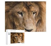 Jigsaws 500 PCS for Adults Animals Wild Lion Head Puzzles for Adults Hands-on Game Presents for Women Fun Activities at Home 500 PCS