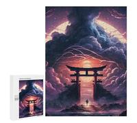 Jigsaws 500 PCS for Adults Art Japanese Torii Gate Jigsaw Puzzle Brain Teaser Game Presents for Women Fun Activities at Home 500 PCS