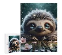 Jigsaws 500 PCS for Adults Blissful Smiling Sloth Jigsaws for Adults Toy Wall Decor Birthday Present Unique Birthday And Xmas Gifts 500 PCS
