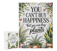 Jigsaws 500 PCS for Adults Buy Plants for Happiness Watercolor Art Puzzles for Adults Hands-on Game Presents for Women Fun Activities at Home 500 PCS