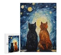 Jigsaws 500 PCS for Adults Cats In Love Jigsaws for Adults Toy Wall Decor Birthday Present Unique Birthday And Xmas Gifts 500 PCS