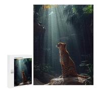 Jigsaws 500 PCS for Adults Cheetah in Jungle Sunlight Adult Jigsaw Puzzle Brain Teaser Game A Work of Art Fun at Home Activities, 500 PCS