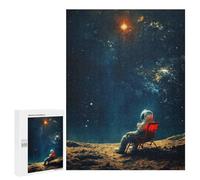 Jigsaws 500 PCS for Adults Chilling Spaceman Adult Jigsaw Puzzle Relax Games Perfect Decoration Christmas Birthday Gifts 500 PCS