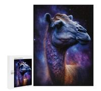 Jigsaws 500 PCS for Adults Cosmic Camel Portrait Adult Jigsaw Puzzle Brain Teaser Game A Work of Art Fun at Home Activities, 500 PCS