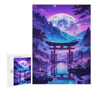Jigsaws 500 PCS for Adults Cosmic Torii Gate Glow Jigsaws for Adults Toy Wall Decor Birthday Present Unique Birthday And Xmas Gifts 500 PCS