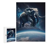 Jigsaws 500 PCS for Adults Elephant Flying Jigsaws for Adults Toy Wall Decor Birthday Present Unique Birthday And Xmas Gifts 500 PCS
