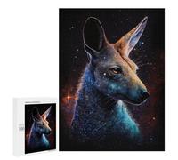 Jigsaws 500 PCS for Adults Galactic Kangaroo Portrait -2 Adult Jigsaw Puzzle Brain Teaser Game A Work of Art Fun at Home Activities, 500 PCS