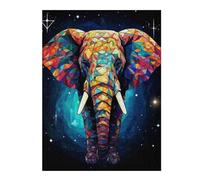Jigsaws 500 PCS for Adults Geometric Elephant Jigsaws for Adults Relaxing Games Perfect Decoration Fun Activities at Home 500 PCS