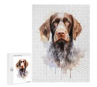 Jigsaws 500 PCS for Adults German Wirehaired Pointer Adult Jigsaw Puzzle Relax Games Perfect Decoration Christmas Birthday Gifts 500 PCS