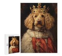 Jigsaws 500 PCS for Adults Goldendoodle The King Puzzles for Adults Hands-on Game Presents for Women Fun Activities at Home 500 PCS
