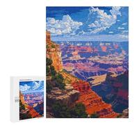 Jigsaws 500 PCS for Adults Grand Canyon Pixel Art Jigsaws for Adults Toy Wall Decor Birthday Present Unique Birthday And Xmas Gifts 500 PCS