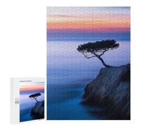 Jigsaws 500 PCS for Adults Lone Tree on Cliff Jigsaws for Adults Toy Wall Decor Birthday Present Unique Birthday And Xmas Gifts 500 PCS