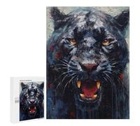 Jigsaws 500 PCS for Adults Palette Panther Painting Jigsaw Puzzle Brain Teaser Game Presents for Women Fun Activities at Home 500 PCS