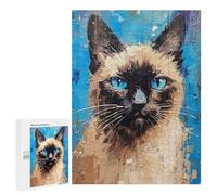 Jigsaws 500 PCS for Adults Palette Siamese Painting Jigsaw Puzzle Brain Teaser Game Presents for Women Fun Activities at Home 500 PCS