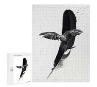 Jigsaws 500 PCS for Adults Parrot Feather Wallpaper Adult Jigsaw Puzzle Brain Teaser Game A Work of Art Fun at Home Activities, 500 PCS