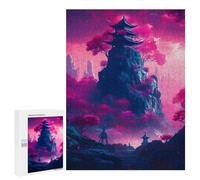 Jigsaws 500 PCS for Adults Pink Tree in The Rock Jigsaws for Adults Toy Wall Decor Birthday Present Unique Birthday And Xmas Gifts 500 PCS