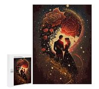 Jigsaws 500 PCS for Adults Romantic Moonlit Garden Adult Jigsaw Puzzle Brain Teaser Game A Work of Art Fun at Home Activities, 500 PCS