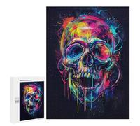 Jigsaws 500 PCS for Adults Skull Expression Jigsaws for Adults Toy Wall Decor Birthday Present Unique Birthday And Xmas Gifts 500 PCS