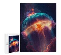 Jigsaws 500 PCS for Adults Space Jellyfish Milky Way Jigsaw Puzzle Brain Teaser Game Presents for Women Fun Activities at Home 500 PCS