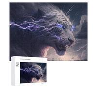 Jigsaws 500 PCS for Adults Thundering Tiger Power -8 Jigsaw Puzzle Brain Teaser Game Presents for Women Fun Activities at Home 500 PCS