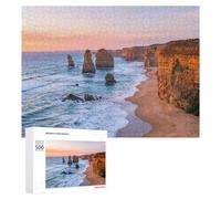 Jigsaws 500 PCS for Adults Twelve Apostles at Sunset, Australia Jigsaw Puzzle Brain Teaser Game Presents for Women Fun Activities at Home 500 PCS