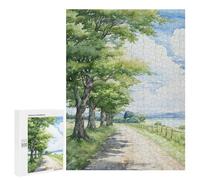 Jigsaws 500 PCS for Adults Verdant Way Jigsaw Puzzle Brain Teaser Game Presents for Women Fun Activities at Home 500 PCS