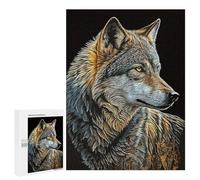 Jigsaws 500 PCS for Adults Wolf Vintage Jigsaws for Adults Toy Wall Decor Birthday Present Unique Birthday And Xmas Gifts 500 PCS