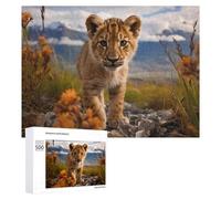 Jigsaws 500 PCS for Teenagerss A Young Lion Jigsaw for Adults Anti-Stress Toys Pattern Assembly Birthday Present, Gifts, 500 PCS