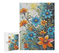 Jigsaws 500 PCS for Teenagerss Beautiful Flower Jigsaw Puzzle Brain Teaser Game Stress Reliever Challenging To Complete 500 PCS