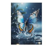 Jigsaws 500 PCS for Teenagerss Butterfly Splash Jigsaw for Adults Brain Teaser Game Analysis And Logic Gifts for Friends And Family 500 PCS