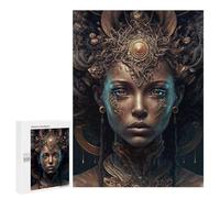 Jigsaws 500 PCS for Teenagerss Golden Fantasy Portrait Jigsaws for Adults Brain Teaser Game Birthday Present Challenging To Complete 500 PCS