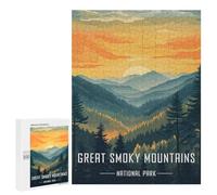 Jigsaws 500 PCS for Teenagerss Great Smoky Mountains National Park Puzzles for Adults Hands-on Game Birthday Present Birthday Present, Gifts, 500 PCS
