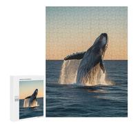 Jigsaws 500 PCS for Teenagerss Humpback Whale Breaching Puzzles for Adults Hands-on Game Birthday Present Birthday Present, Gifts, 500 PCS