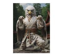 Jigsaws 500 PCS for Teenagerss Karate Eagle Jigsaw for Adults Brain Teaser Game Analysis And Logic Gifts for Friends And Family 500 PCS