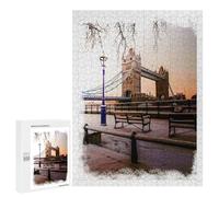 Jigsaws 500 PCS for Teenagerss London Snow Jigsaw Puzzle Brain Teaser Game Stress Reliever Challenging To Complete 500 PCS