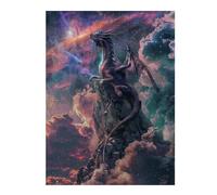 Jigsaws 500 PCS for Teenagerss Mystical Dragon On Edge Jigsaw for Adults Brain Teaser Game Analysis And Logic Gifts for Friends And Family 500 PCS