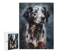 Jigsaws 500 PCS for Teenagerss Painted Dog Majesty Jigsaws for Adults Brain Teaser Game Birthday Present Challenging To Complete 500 PCS