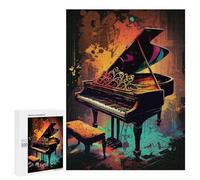 Jigsaws 500 PCS for Teenagerss Piano Colorful Puzzles for Adults Hands-on Game Birthday Present Birthday Present, Gifts, 500 PCS