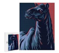 Jigsaws 500 PCS for Teenagerss Stylized Camel Portrait Jigsaw Puzzle Brain Teaser Game Stress Reliever Challenging To Complete 500 PCS