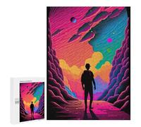 Jigsaws 500 PCS for Teenagerss Vibrant Journey Through Colorful Skies Jigsaws for Adults Brain Teaser Game Birthday Present Challenging To Complete 500 PCS